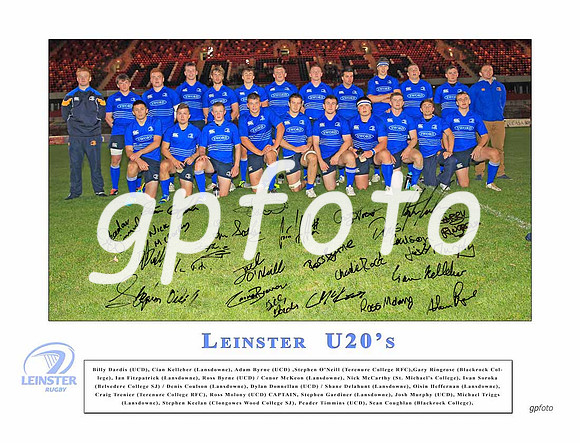 U20 signed white Team1 shot 12x16 -2