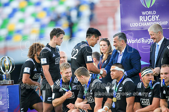 World Rugby U20 Championship Final, New Zealand v England 18th June 2017