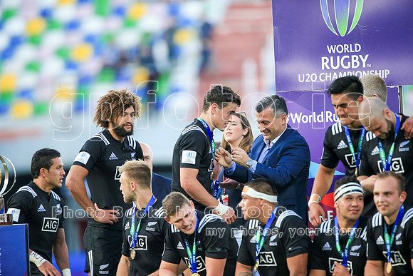 World Rugby U20 Championship Final, New Zealand v England 18th June 2017