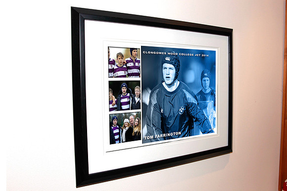 Framed 69 Black with double white 2" mount.